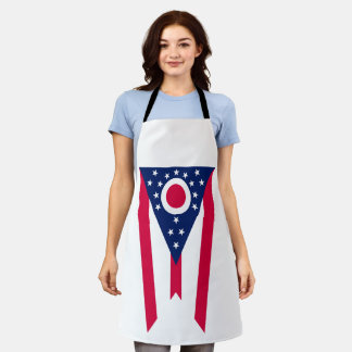 Delantal Bandera de Ohio: La bandera del Estado del Buckeye