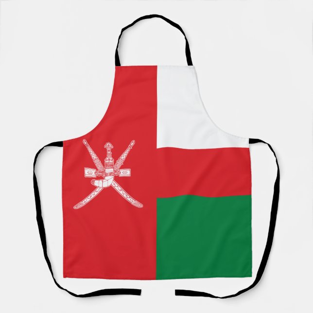 Delantal Bandera de Omán (Anverso)