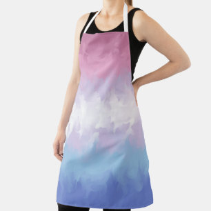 Delantal Bandera de Orgullo Bigender Boho Pastel Esponjosa 