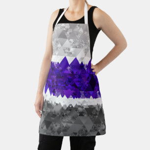 Delantal Bandera de orgullo Boho Geométrico Mod Retro Greyg