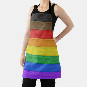 Delantal Bandera de orgullo gay inclusiva de SlipperyJoe's 