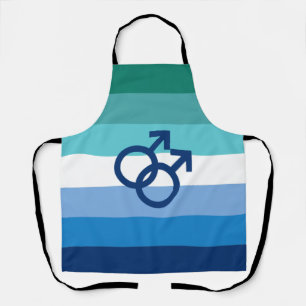 Delantal Bandera de orgullo gay masculino MLM