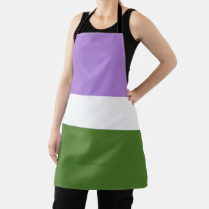 Delantal Bandera de orgullo genderqueer de SlipperyJoe lava