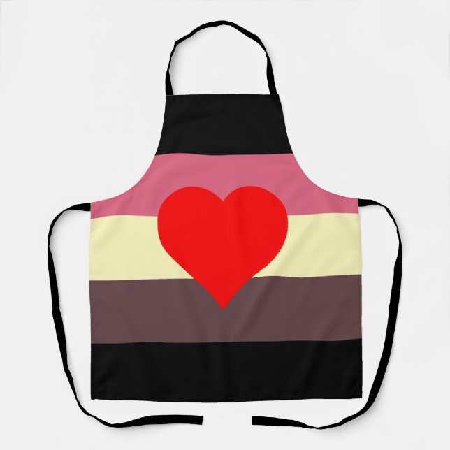 Delantal Bandera de Orgullo Gordo (Anverso)
