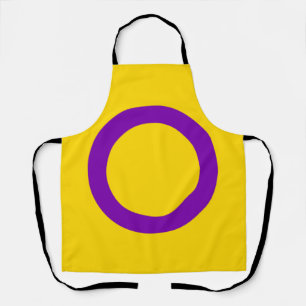 Delantal Bandera de orgullo intersexual