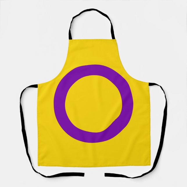 Delantal Bandera de orgullo intersexual (Anverso)
