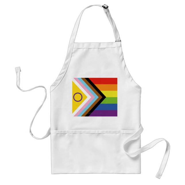 Delantal Bandera de orgullo intersexual de SlipperyJoe's fo (Frente)