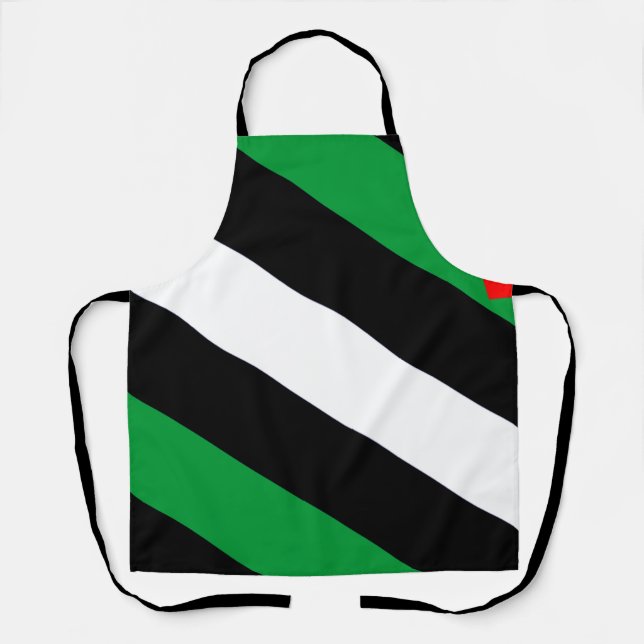 Delantal Bandera de Orgullo Leather Boi (Anverso)