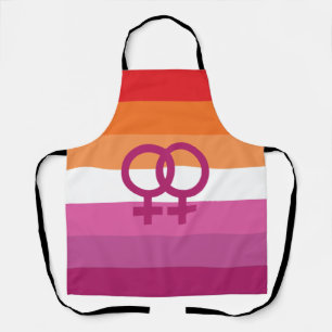 Delantal Bandera de orgullo lésbico WLW
