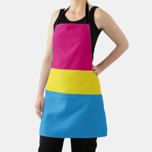 Delantal bandera de orgullo pansexual SlipperyJoe rosa ámba