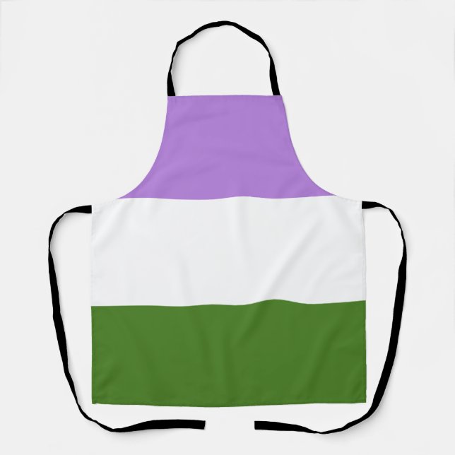 Delantal Bandera de Orgullo Queer (Anverso)