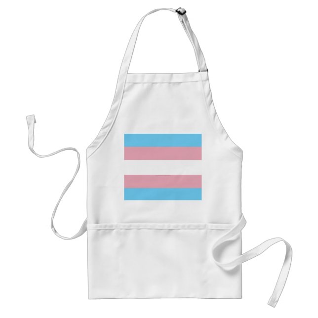 Delantal bandera de orgullo transgénero de SlipperyJoe dive (Frente)