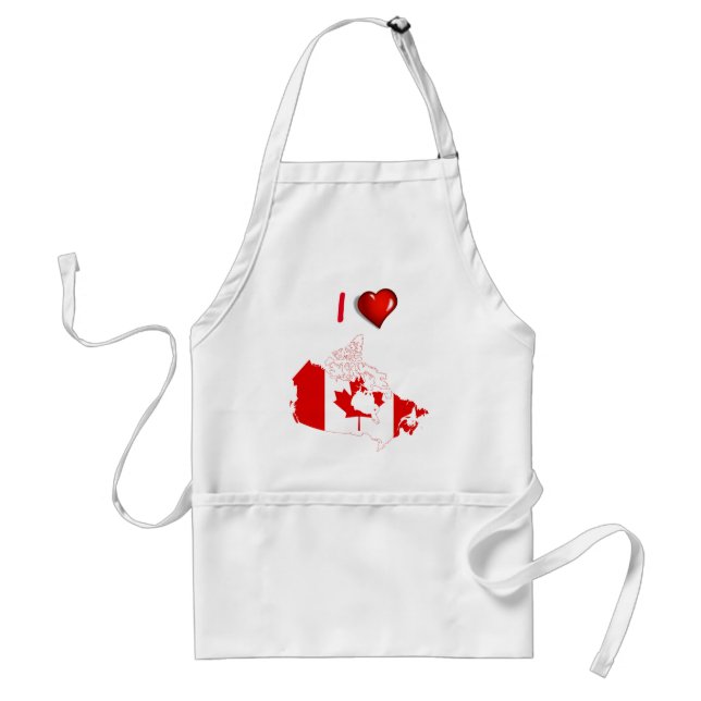 Delantal Bandera de país canadiense (Frente)