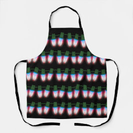 Delantal Bandera de Puerto Rico Noche de Navidad