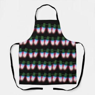 Delantal Bandera de Puerto Rico Noche de Navidad