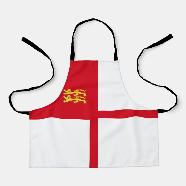 Delantal Bandera de Sark (Anverso)