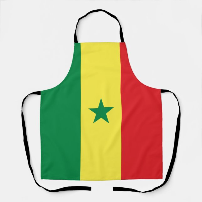 Delantal Bandera de Senegal (Anverso)