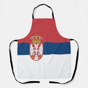 Delantal Bandera de Serbia