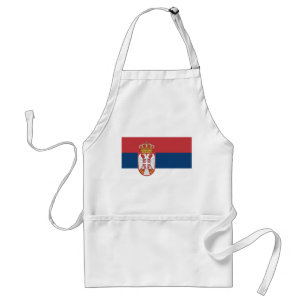 Delantal Bandera de Serbia