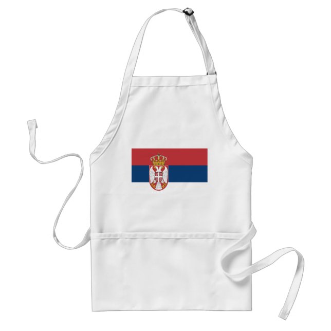 Delantal Bandera de Serbia (Frente)