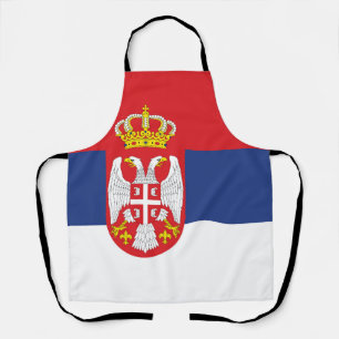 Delantal Bandera de Serbia
