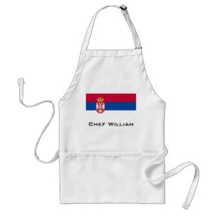 Delantal Bandera de Serbia