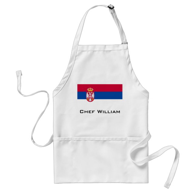 Delantal Bandera de Serbia (Frente)