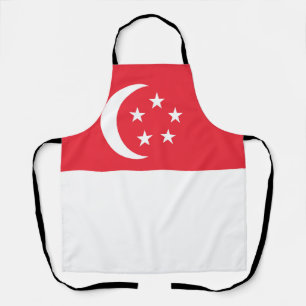 Delantal Bandera de Singapur