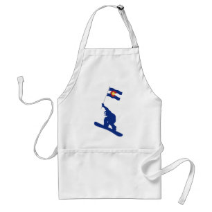 Delantal Bandera de Snowboard de Colorado