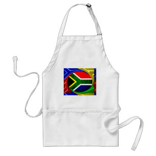 Delantal Bandera de Sudáfrica: Dinámico Swirl Motif
