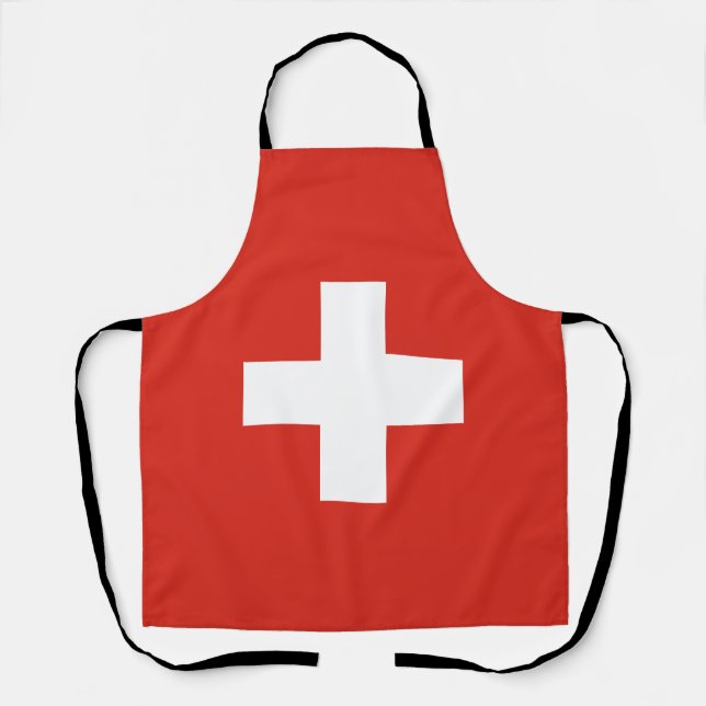 Delantal Bandera de Suiza (Anverso)
