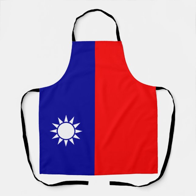 Delantal Bandera de Taiwán (Anverso)