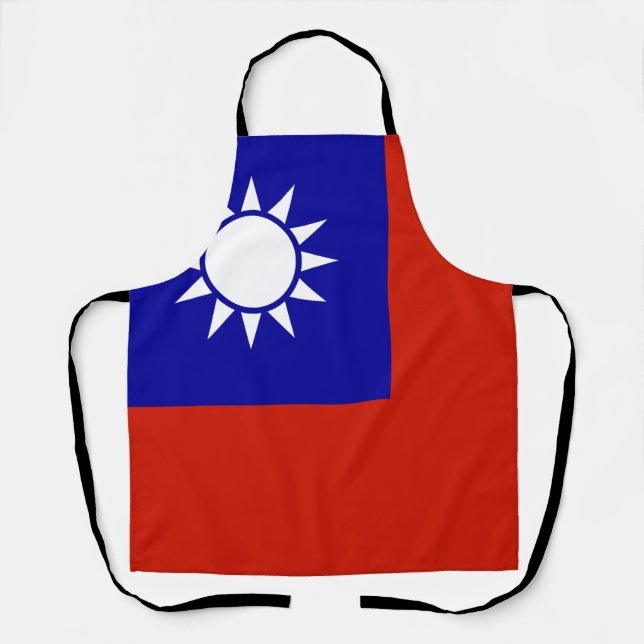 Delantal Bandera de Taiwán (Anverso)