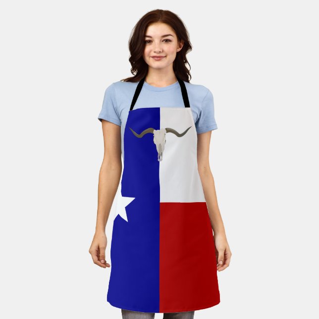 Delantal Bandera de Texas (Gastado)