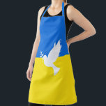 Delantal Bandera de Ucrania del Apron de la Paz - Paloma de<br><div class="desc">Bandera de Ucrania - Paloma de paz - Libertad - Apoyo a la paz - Solidaridad - Bandera ucraniana - Fuertes juntos - ¡Victoria de la libertad! Hagamos del mundo un lugar mejor - ¡todos juntos! Un mundo mejor comienza - depende - ¡los necesita también! Puede transferir a más de...</div>