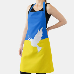 Delantal Bandera de Ucrania del Apron de la Paz - Paloma de