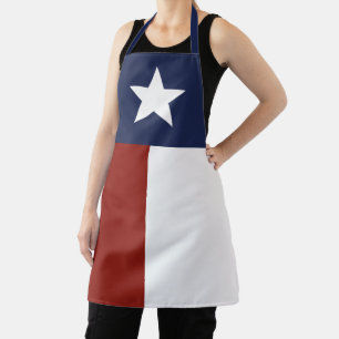 Delantal Bandera de una estrella solitaria en Texas