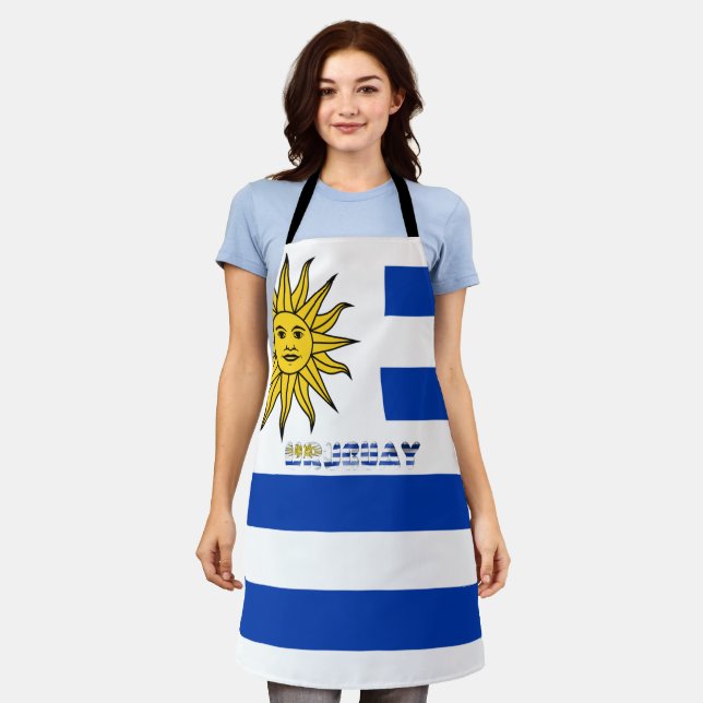Delantal Bandera de Uruguay (Gastado)