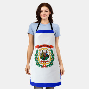 Delantal Bandera de Virginia Occidental