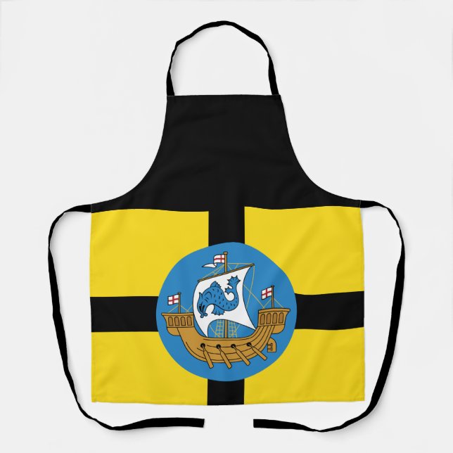 Delantal Bandera de Wellington City, Nueva Zelanda (Anverso)