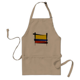 Delantal Bandera del cepillo de Colombia