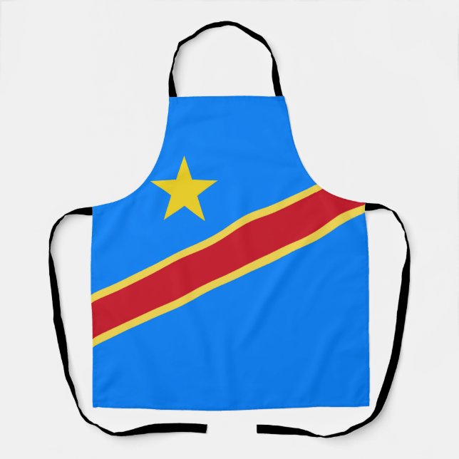 Delantal Bandera del Congo (Anverso)