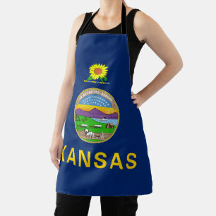 Delantal Bandera del estado de Kansas