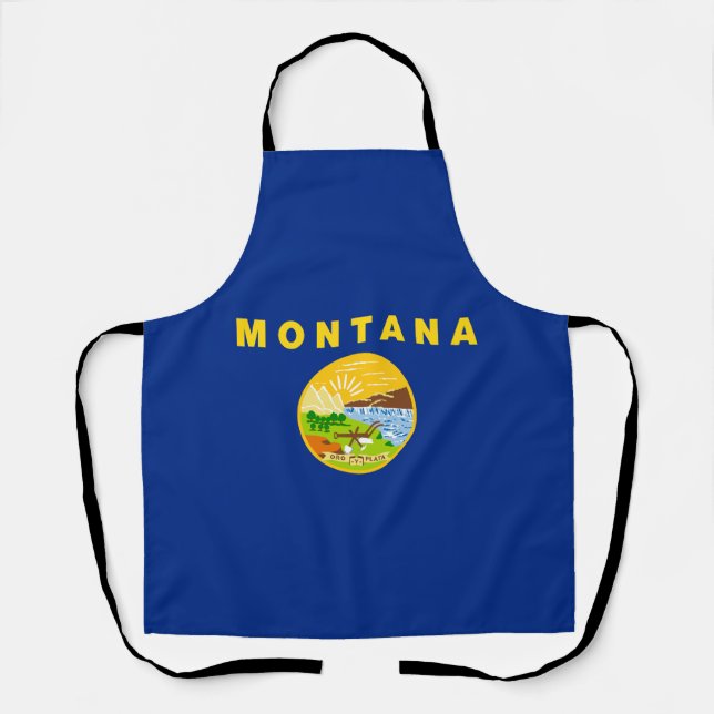 Delantal Bandera del estado de Montana (Anverso)