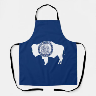 Delantal Bandera del estado de Wyoming