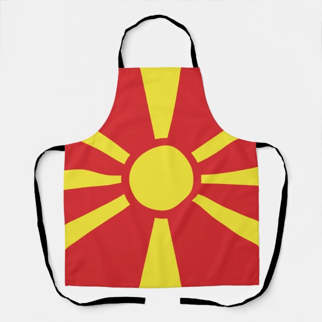Delantal Bandera del Norte de Macedonia (Anverso)