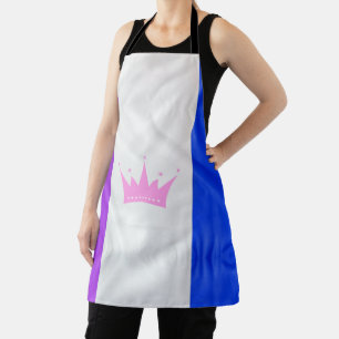 Delantal bandera del orgullo de la cultura drag de Slippery