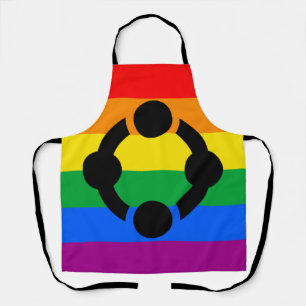Delantal Bandera del Orgullo de Niche Arcoíris