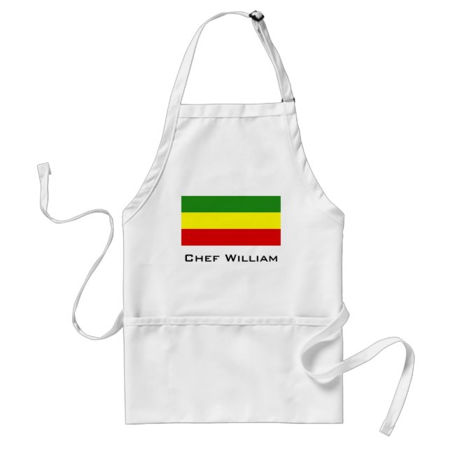 Delantal Bandera del orgullo de Rastafarian (Frente)