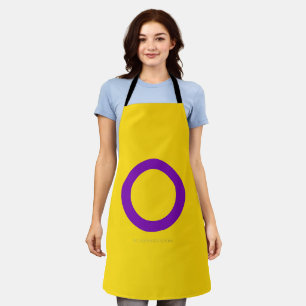 Delantal Bandera del orgullo intersexual de SlipperyJoe's f